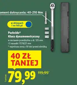 Lidl Parkside Klucz dynamometryczny oferta
