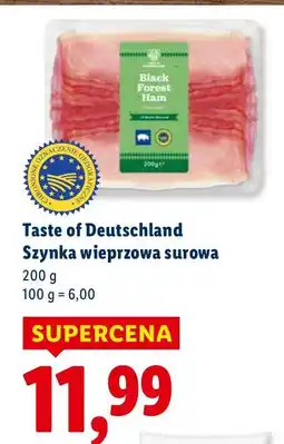 Lidl Szynka wieprzowa surowa 200g Taste of Deutschland oferta