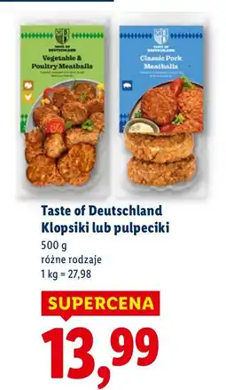 Lidl Klopsiki Taste of Deutschland 500g różne rodzaje oferta