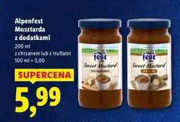 Lidl Musztarda z dodatkami Alpenfest 200ml z chrzanem oferta