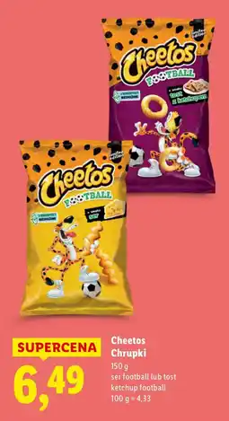 Lidl Chrupki Cheetos 150 g ser football oferta