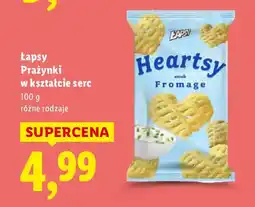 Lidl Prażynki Łapsy w kształcie serc 100 g różne rodzaje oferta