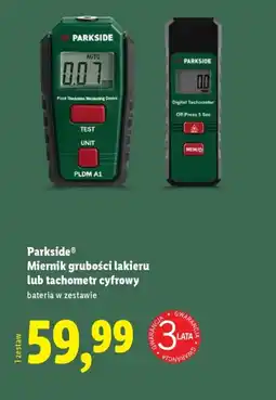 Lidl Parkside Miernik grubości lakieru lub tachometr cyfrowy oferta