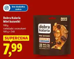 Lidl Mini batoniki Dobra Kaloria 108g czekolada z orzeszkami oferta