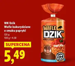Lidl Wafle kukurydziane WK Dzik 120g o smaku papryki oferta