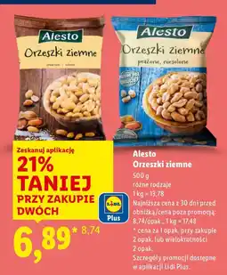 Lidl Orzeszki ziemne Alesto 500g różne rodzaje oferta