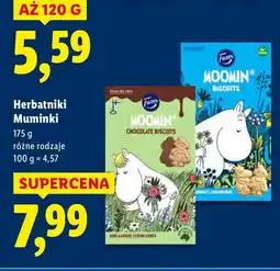 Lidl Herbatniki Muminki 175g biscuits oferta