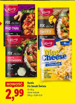 Lidl Fix Kania Smaki Świata 33-49g różne rodzaje oferta