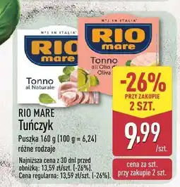 ALDI Tuńczyk Rio Mare 160g różne rodzaje oferta