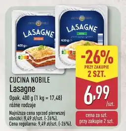 ALDI Lasagne Cucina Nobile 500g różne rodzaje oferta