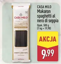 ALDI Makaron spaghetti al nero di seppia Casa Milo 500g oferta