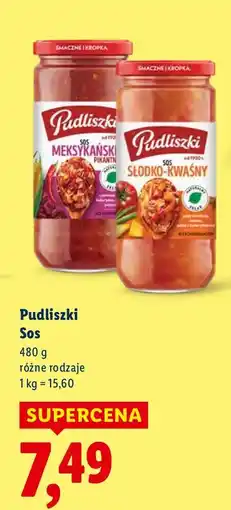 Lidl Sos Pudliszki 480g różne rodzaje oferta
