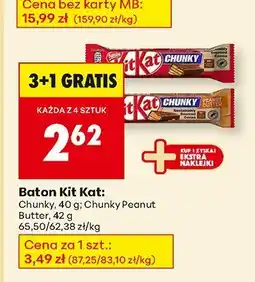Biedronka Baton Kit Kat 3+1 GRATIS Nestlé oferta