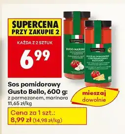 Biedronka Sos pomidorowy z parmezanem Gusto Bello oferta