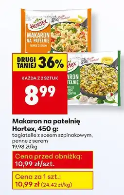 Biedronka Makaron na patelnię Hortex penne z serem 450 g oferta