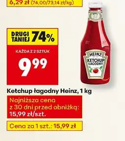 Biedronka Ketchup łagodny 1 kg Heinz oferta
