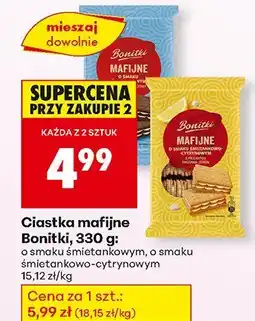 Biedronka Ciastka mafijne o smaku śmietankowym Bonitki oferta