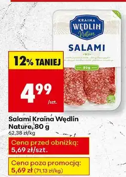 Biedronka Salami Kraina Wędlin Nature oferta