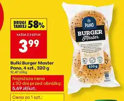 Biedronka Bułki Burger Master 4 szt. Pano oferta
