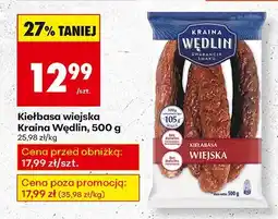 Biedronka Kiełbasa wiejska Kraina Wędlin oferta
