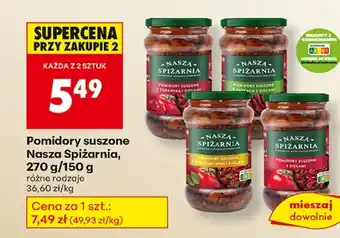Biedronka Pomidory suszone Nasza Spiżarnia oferta