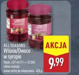 ALDI Owoc w syropie All Seasons oferta