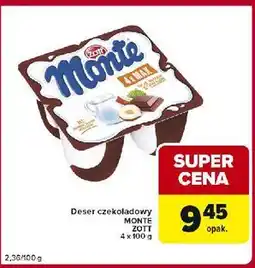 Globi Deser mleczno-czekoladowy z orzechami Zott Monte Max oferta