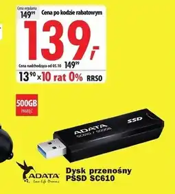 Media Expert Dysk ssd Adata oferta