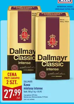 ALDI Kawa mielona Dallmayr Classic intense 500g oferta