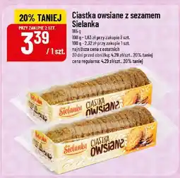 Polomarket Ciastka owsiane z sezamem Sielanka 185g oferta