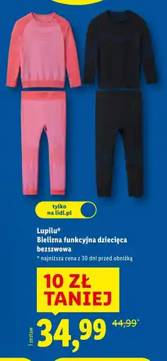 Lidl Bielizna termiczna Lupilu oferta