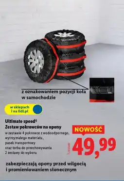 Lidl Ultimate speed Zestaw pokrowców na opony oferta