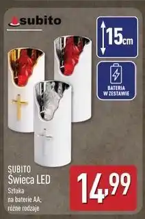 ALDI Świeca led 15 cm Subito oferta