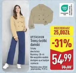 ALDI Trencz krótki 38-44 Up2Fashion oferta