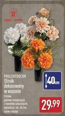 ALDI Stroik dekorowany w wazonie Projektdecor oferta