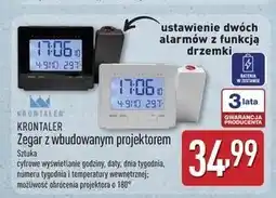 ALDI Zegar radiowy lcd z projektorem Krontaler oferta