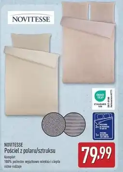 ALDI Komplet pościeli z sztruksu 140 x 200 cm Novitesse oferta