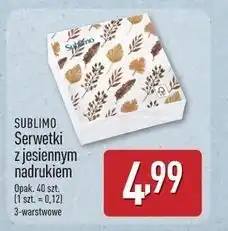 ALDI Serwetki na grilla Sublimo oferta