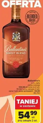 Carrefour Whisky Ballantine's Sweet Blend oferta