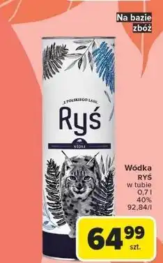 Carrefour Wódka tuba Ryś Vodka oferta