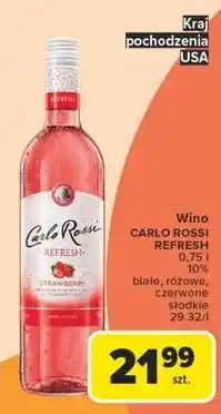 Carrefour Wino Carlo Rossi Refresh Strawberry oferta
