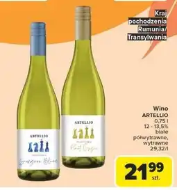 Carrefour Wino Artellio Pinot Grigio oferta