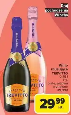 Carrefour Wino brut rose Trevitto Prosecco oferta