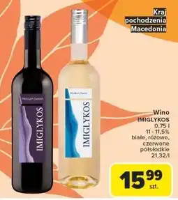 Carrefour Wino czerwone półsłodkie Imiglykos oferta