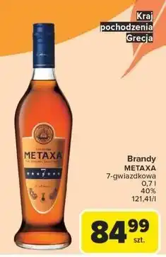 Carrefour Brandy Metaxa 7 oferta