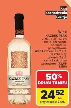 Carrefour Wino Kazbek Peak Saperavi oferta