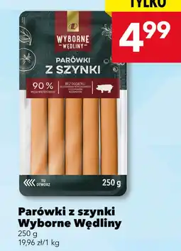 Lewiatan Parówki z szynki Wyborne Wędliny oferta