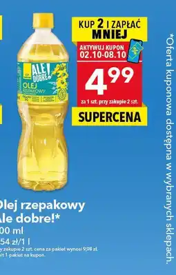 Lewiatan Olej rzepakowy Ale dobre! 900 ml oferta