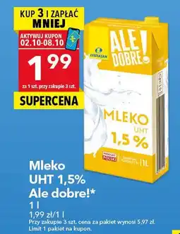 Lewiatan Mleko UHT 1,5% Ale dobre! 1l oferta