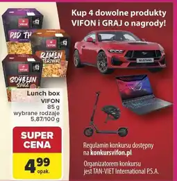 Carrefour Market Lunch box Vifon, wybrane rodzaje oferta